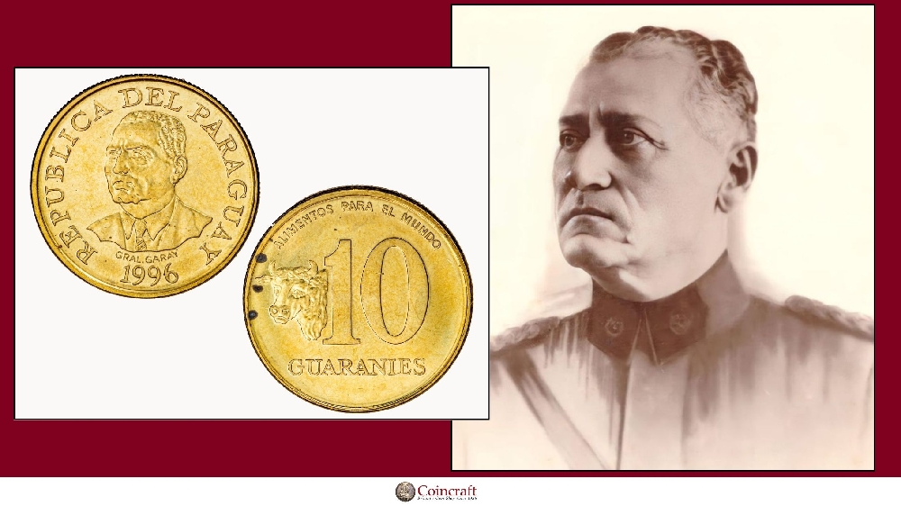 Paraguayan Guarani's Honouring former General Eugenio Alejandrino Garay of Paraguay - Coincraft